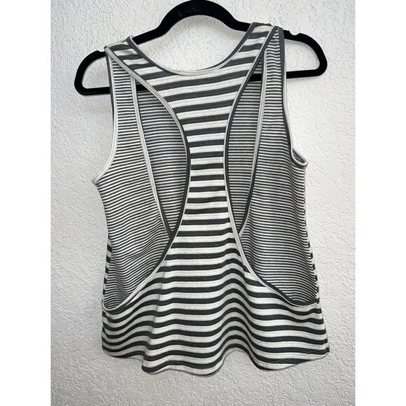 LOVERS + Friends Tank Top Gray White Stripes NWOTS (o) - Picture 3 of 5